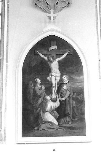 La 12e station : Christ en croix. © Yves Sancey / Région Bourgogne-Franche-Comté, Inventaire du patrimoine - 1975