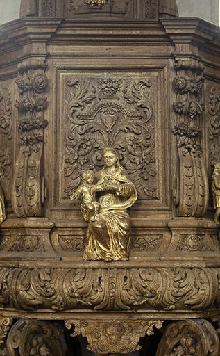 Statuette Vierge à l'Enfant. © Yves Sancey / Région Bourgogne-Franche-Comté, Inventaire du patrimoine - 1975