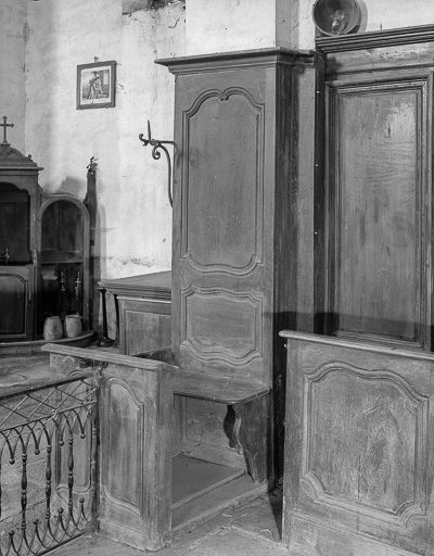 Intérieur : lambris du choeur. © Yves Sancey / Région Bourgogne-Franche-Comté, Inventaire du patrimoine - 1975