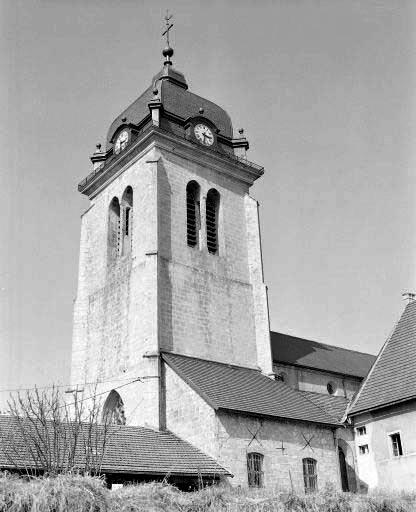 La tour-clocher. © Yves Sancey / Région Bourgogne-Franche-Comté, Inventaire du patrimoine - 1976