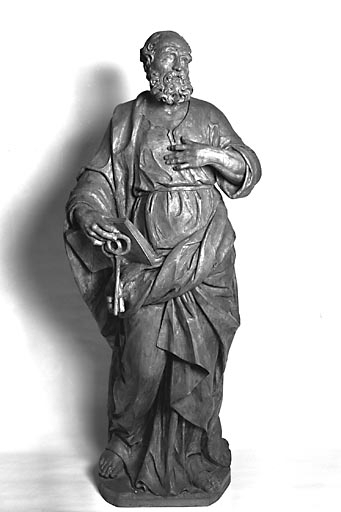 Saint Pierre : vue de face. © Dominique Humbert / Région Bourgogne-Franche-Comté, Inventaire du patrimoine - 1976