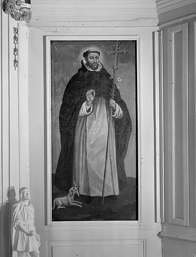 Vue du tableau représentant saint Dominique. © Yves Sancey / Région Bourgogne-Franche-Comté, Inventaire du patrimoine - 1976