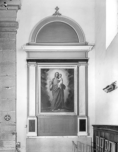 Vue d'ensemble de l'autel de saint Joseph. © Dominique Humbert / Région Bourgogne-Franche-Comté, Inventaire du patrimoine - 1976