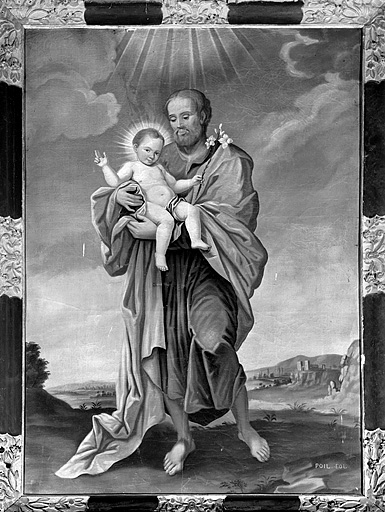 Saint Joseph et l'Enfant (n° 1). © Yves Sancey / Région Bourgogne-Franche-Comté, Inventaire du patrimoine - 1976