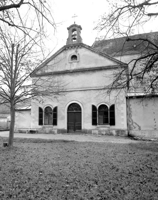 Façade antérieure du choeur des religieuses. © Yves Sancey / Région Bourgogne-Franche-Comté, Inventaire du patrimoine - 1976