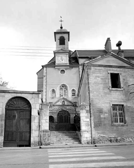 Façade antérieure de la chapelle. © Yves Sancey / Région Bourgogne-Franche-Comté, Inventaire du patrimoine - 1976