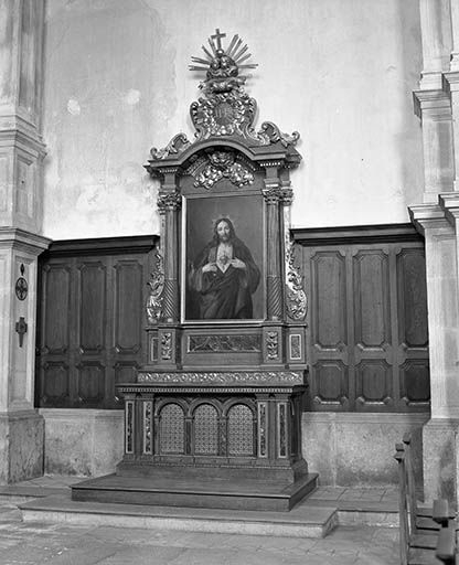 Vue d'ensemble de l'autel du Sacré-Coeur de Jésus. © Yves Sancey / Région Bourgogne-Franche-Comté, Inventaire du patrimoine - 1976