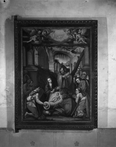 Vue du recto : l'Adoration des bergers. © Yves Sancey / Région Bourgogne-Franche-Comté, Inventaire du patrimoine - 1976