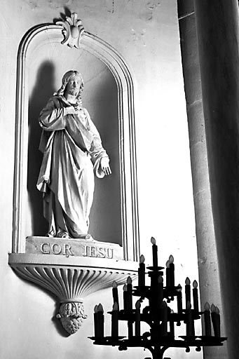 Vue du Sacré-Coeur de Jésus. © Yves Sancey / Région Bourgogne-Franche-Comté, Inventaire du patrimoine, 1976 - 1976