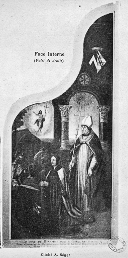 Volet de droite. © Bernard Lardière / Région Bourgogne-Franche-Comté, Inventaire du patrimoine - 1976