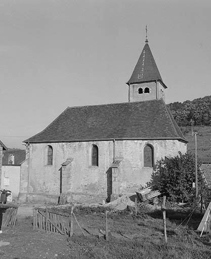 Extérieur : face latérale droite. © Yves Sancey / Région Bourgogne-Franche-Comté, Inventaire du patrimoine - 1977