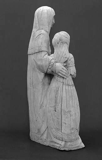 Détail : l'Education de la Vierge, revers. © Yves Sancey / Région Bourgogne-Franche-Comté, Inventaire du patrimoine - 1977