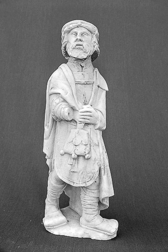 Détail : Saint-Joachim, de trois quarts droit. © Yves Sancey / Région Bourgogne-Franche-Comté, Inventaire du patrimoine - 1977