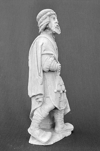 Détail : Saint-Joachim, profil droit. © Yves Sancey / Région Bourgogne-Franche-Comté, Inventaire du patrimoine - 1977