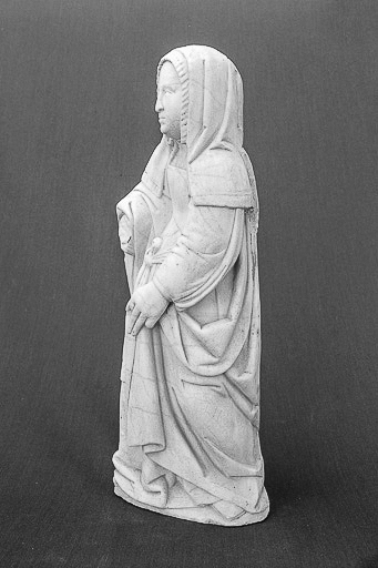 Détail : Sainte-Anne, profil gauche. © Yves Sancey / Région Bourgogne-Franche-Comté, Inventaire du patrimoine - 1977