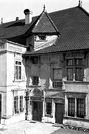 Façade sur cour. © Yves Sancey / Région Bourgogne-Franche-Comté, Inventaire du patrimoine - 1978