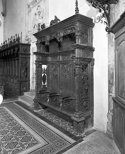 Stalles basses nord. © Yves Sancey / Région Bourgogne-Franche-Comté, Inventaire du patrimoine - 1978