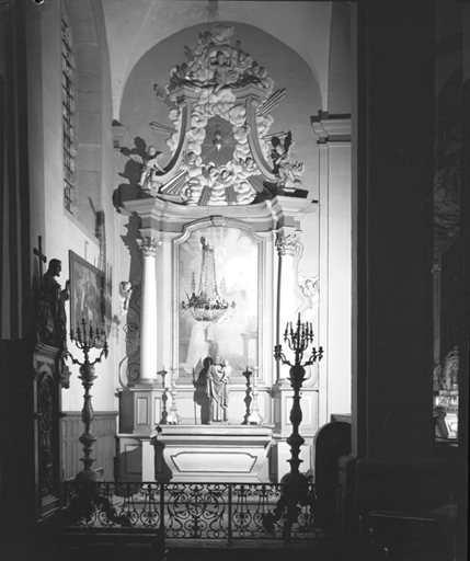 Vue de l'autel secondaire nord. © Yves Sancey / Région Bourgogne-Franche-Comté, Inventaire du patrimoine - 1978