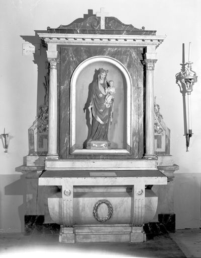 Vue d'ensemble de l'autel secondaire sud. © Dominique Dominguez / Région Bourgogne-Franche-Comté, Inventaire du patrimoine - 1978