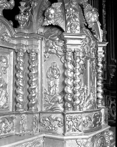 Tabernacle vu du côté gauche. © Yves Sancey / Région Bourgogne-Franche-Comté, Inventaire du patrimoine - 1978