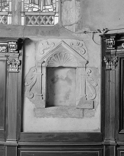 Niche du choeur. © Dominique Dominguez / Région Bourgogne-Franche-Comté, Inventaire du patrimoine - 1978