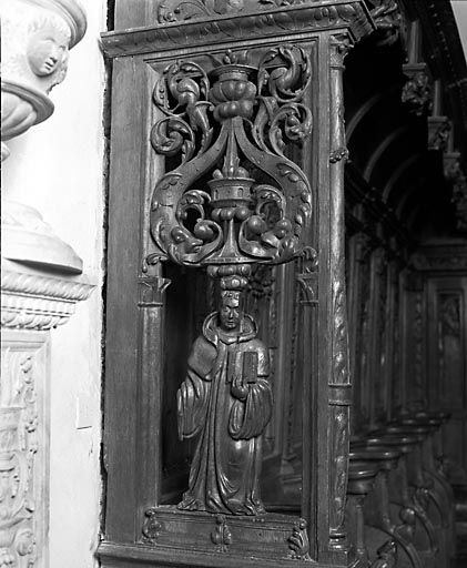 Jouée VIII des stalles sud. © Yves Sancey / Région Bourgogne-Franche-Comté, Inventaire du patrimoine - 1978