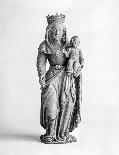 Vierge à l'enfant : face. © Yves Sancey / Région Bourgogne-Franche-Comté, Inventaire du patrimoine - 1978