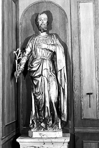 Saint Joseph vu de face. © Yves Sancey / Région Bourgogne-Franche-Comté, Inventaire du patrimoine - 1978