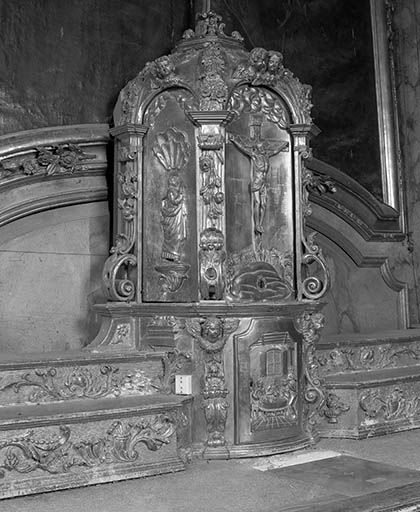 Tabernacle : vue de trois quart gauche. © Yves Sancey / Région Bourgogne-Franche-Comté, Inventaire du patrimoine - 1979