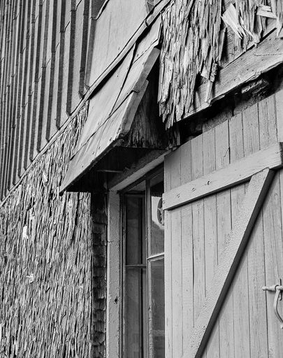 Ferme située 5 Grande Rue au lieudit Chez Vuillet : détail de la "talvanne". © Dominique Dominguez / Région Bourgogne-Franche-Comté, Inventaire du patrimoine - 1979