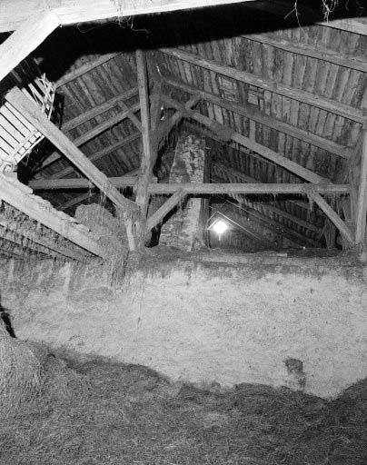 Charpente : vue d'ensemble. © Dominique Dominguez / Région Bourgogne-Franche-Comté, Inventaire du patrimoine - 1979