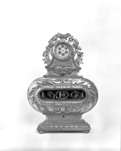 Vue de face d'un reliquaire. © Yves Sancey / Région Bourgogne-Franche-Comté, Inventaire du patrimoine - 1979