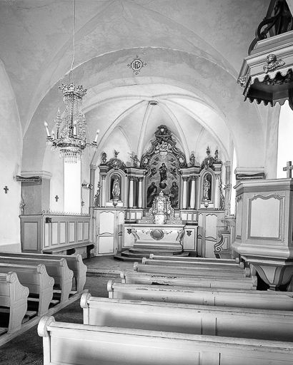 Vue d'ensemble de l'intérieur. © Yves Sancey / Région Bourgogne-Franche-Comté, Inventaire du patrimoine - 1979