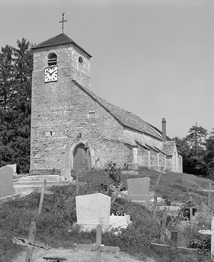 Façade antérieure : vue rapprochée. © Yves Sancey / Région Bourgogne-Franche-Comté, Inventaire du patrimoine - 1979