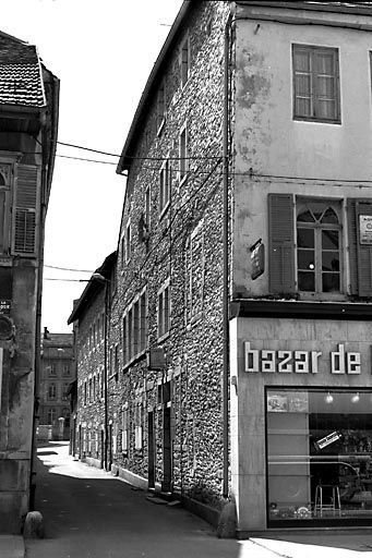 Façade sur la rue Thiers. © Yves Sancey / Région Bourgogne-Franche-Comté, Inventaire du patrimoine - 1980