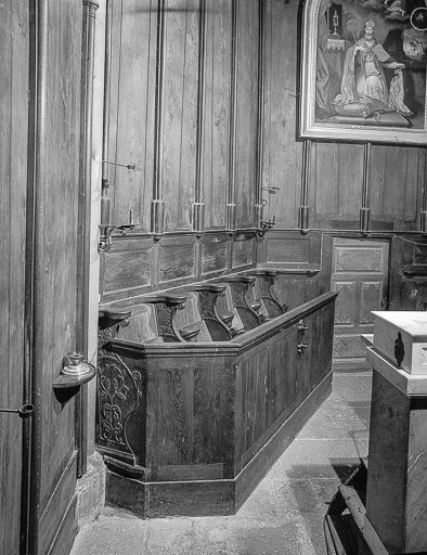 Vue d'ensemble du côté gauche du choeur. © Yves Sancey / Région Bourgogne-Franche-Comté, Inventaire du patrimoine - 1980