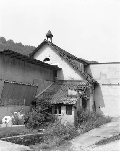 Pignon d'un atelier de fabrication en 1981. © Yves Sancey / Région Bourgogne-Franche-Comté, Inventaire du patrimoine - 1981