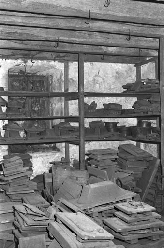 Modèles et planches de moulage d'éléments de fourneaux et de cuisinières. © Dominique Dominguez / Région Bourgogne-Franche-Comté, Inventaire du patrimoine - 1981