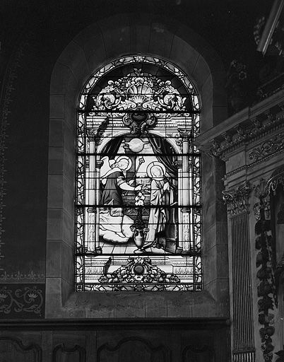 Annonciation, baie n° 1. © Yves Sancey / Région Bourgogne-Franche-Comté, Inventaire du patrimoine - 1982