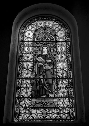 Baie 3 : saint Jean Evangéliste © Jean-Luc Ligier / Région Bourgogne-Franche-Comté, Inventaire du patrimoine - 1982