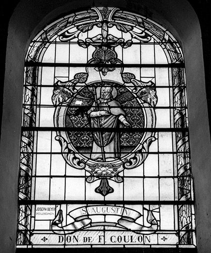 Baie 5 : saint Augustin. © Jean-Luc Ligier / Région Bourgogne-Franche-Comté, Inventaire du patrimoine - 1982