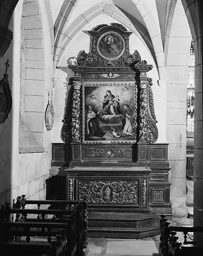 Vue de l'autel secondaire nord. © Yves Sancey / Région Bourgogne-Franche-Comté, Inventaire du patrimoine - 1982
