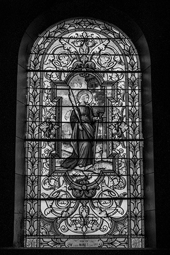 verrière © Yves Sancey / Région Bourgogne-Franche-Comté, Inventaire du patrimoine - 1982  verrière © Yves Sancey / Région Bourgogne-Franche-Comté, Inventaire du patrimoine - 1982