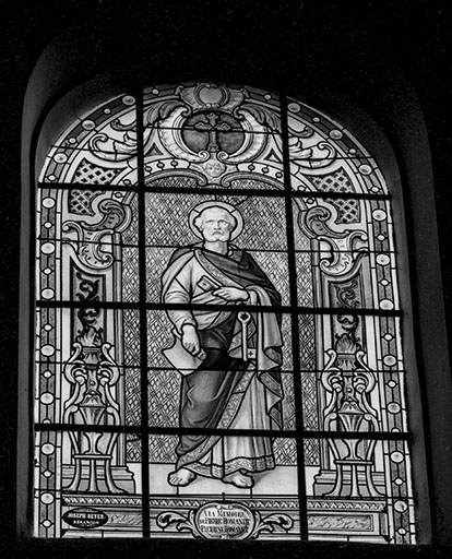 Baie n° 106 : saint Pierre. © Jean-Luc Ligier / Région Bourgogne-Franche-Comté, Inventaire du patrimoine - 1982