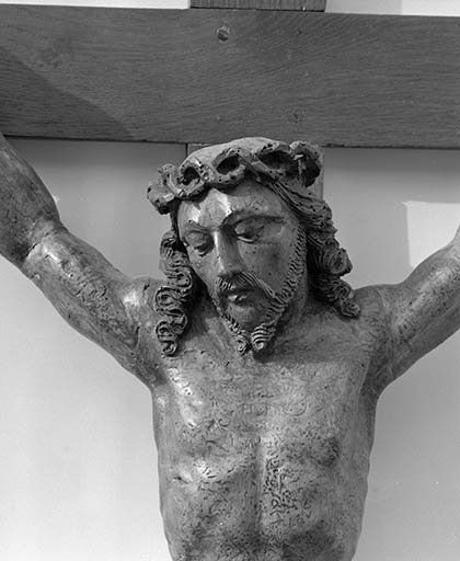 Détail : le buste du Christ © Yves Sancey / Région Bourgogne-Franche-Comté, Inventaire du patrimoine - 1983