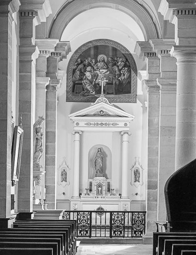 Vue d'ensemble de l'autel-retable gauche. © Yves Sancey / Région Bourgogne-Franche-Comté, Inventaire du patrimoine - 1983