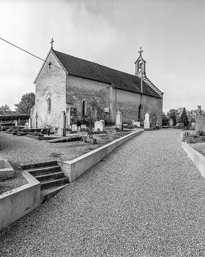 Face gauche et chevet. © Yves Sancey / Région Bourgogne-Franche-Comté, Inventaire du patrimoine - 1984