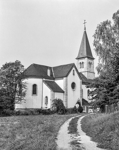 Abside et face gauche. © Yves Sancey / Région Bourgogne-Franche-Comté, Inventaire du patrimoine - 1984