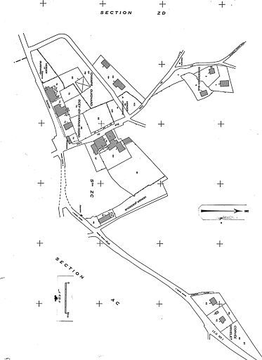 Plan cadastral, 1969, section AB, échelle 1:1000. © Yves Sancey / Région Bourgogne-Franche-Comté, Inventaire du patrimoine - 1985