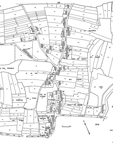 Cadastre : 1945 B (2e feuille). © Jérôme Mongreville / Région Bourgogne-Franche-Comté, Inventaire du patrimoine - 1985